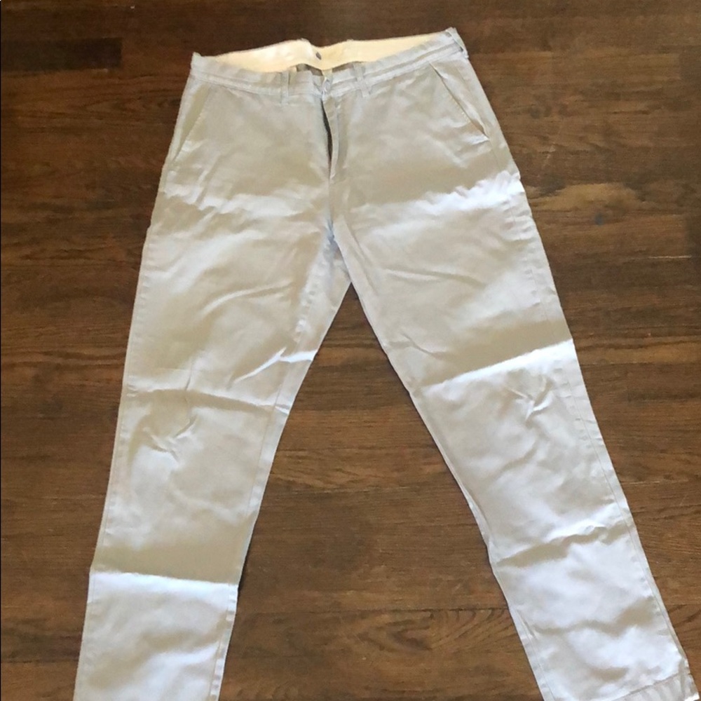 Grey J. Crew slim fit chinos